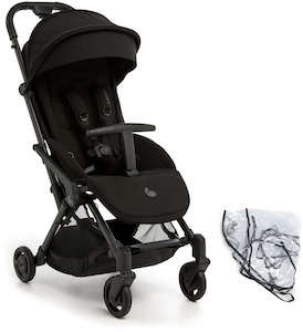 Visa mer info om denna barnvagn Beemoo Easy Fly Lux 4 Sulky Inkl. Regnskydd, Jet Black