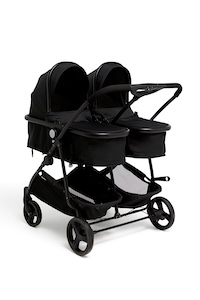 Beemoo Move Twin 2-in-1 Syskonvagn, Black