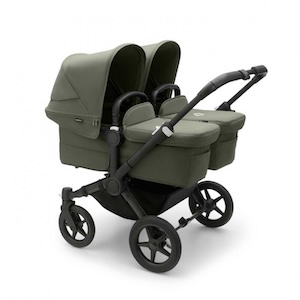 Visa mer info om denna barnvagn Bugaboo Donkey 5 Twin Komplett Black/Forest Green