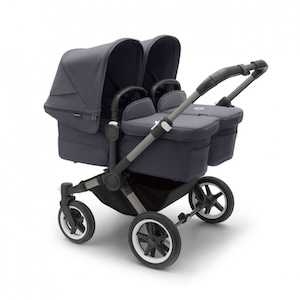 Visa mer info om denna barnvagn Bugaboo Donkey 5 Twin Komplett Graphite/Stormy Blue