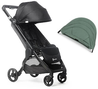 Ergobaby Metro+ Sulky inkl. Extra Sufflett, Black/Sea Grass