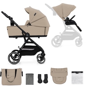 Kinderkraft YOXI 2-in-1 Duovagn, Sand Beige