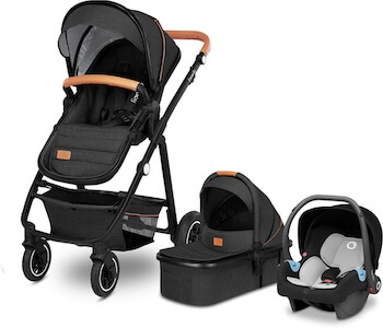Lionelo Amber 3-in-1 Duovagn, Grey Graphite