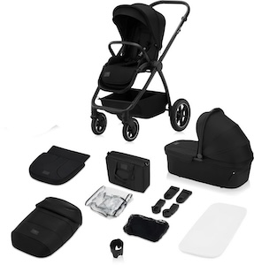 Lionelo Meril 2-in-1 Duovagn, Black Onyx