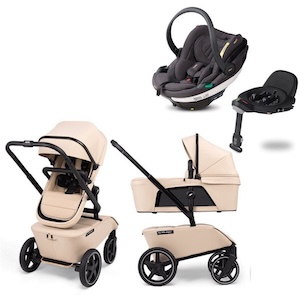 Visa mer info om denna barnvagn The Jiffle duovagn + BeSafe Go Beyond babyskydd + isofixbas